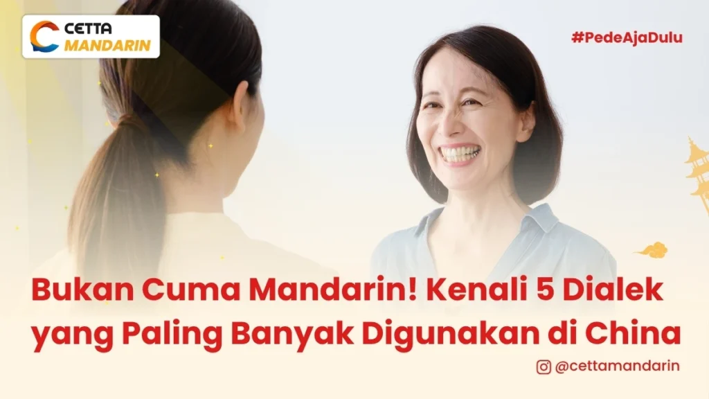 dua orang wanita china sedang berbicara menggunakan dialeg bahasa mandarin