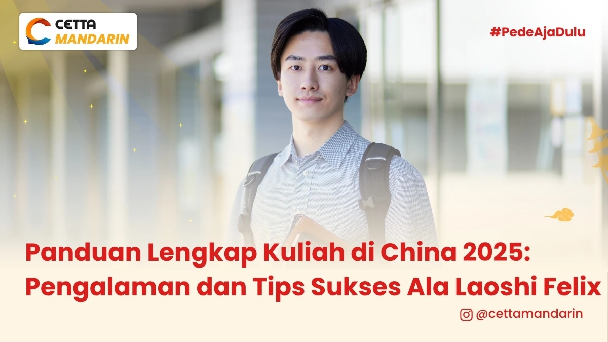 mahasiswa asia berpose di depan gedung universitas di china