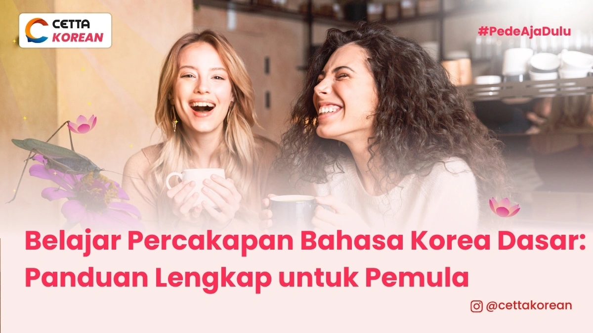 dua perempuan berbincang menggunakan bahasa korea
