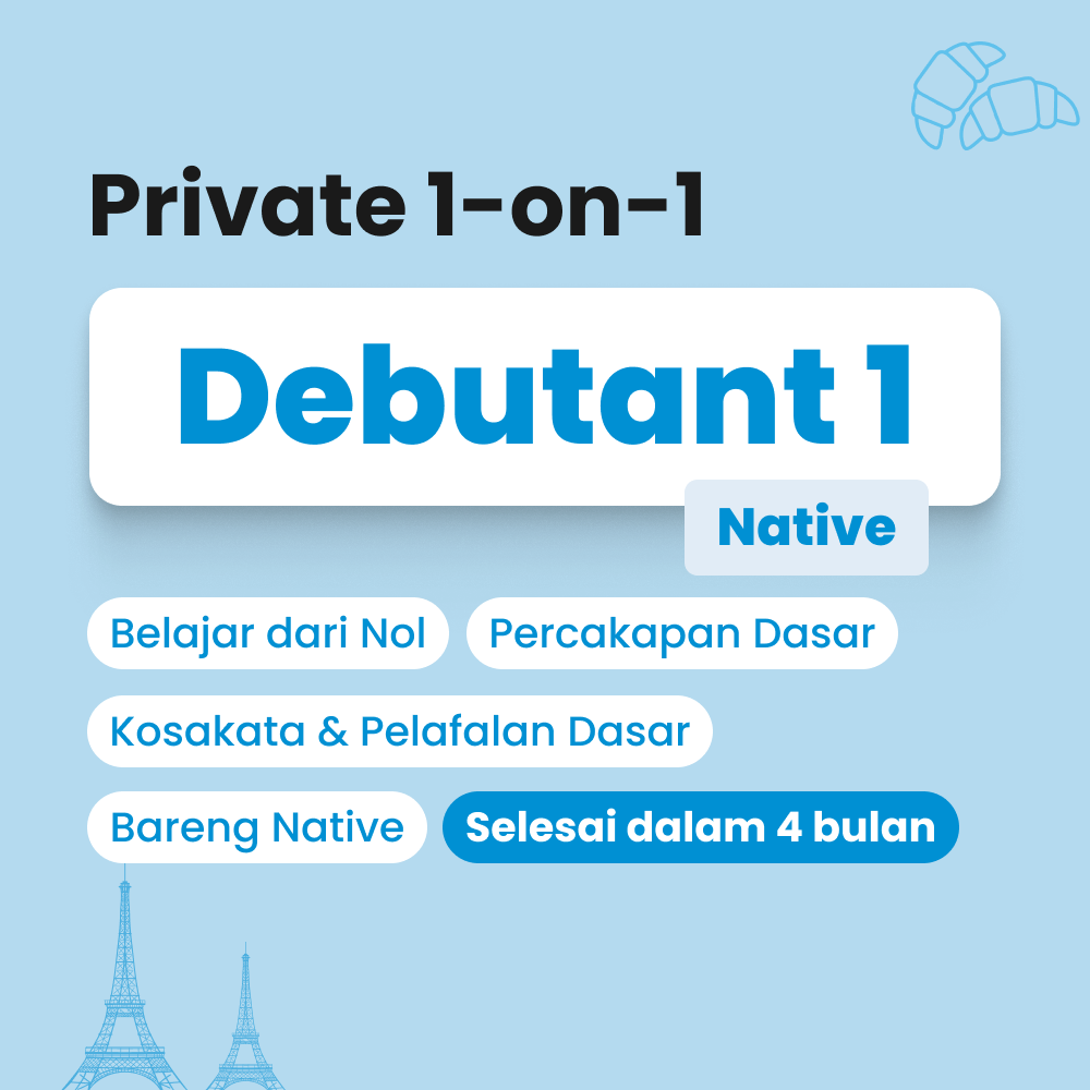 Kelas bahasa prancis bersama native untuk pemula by Cetta French