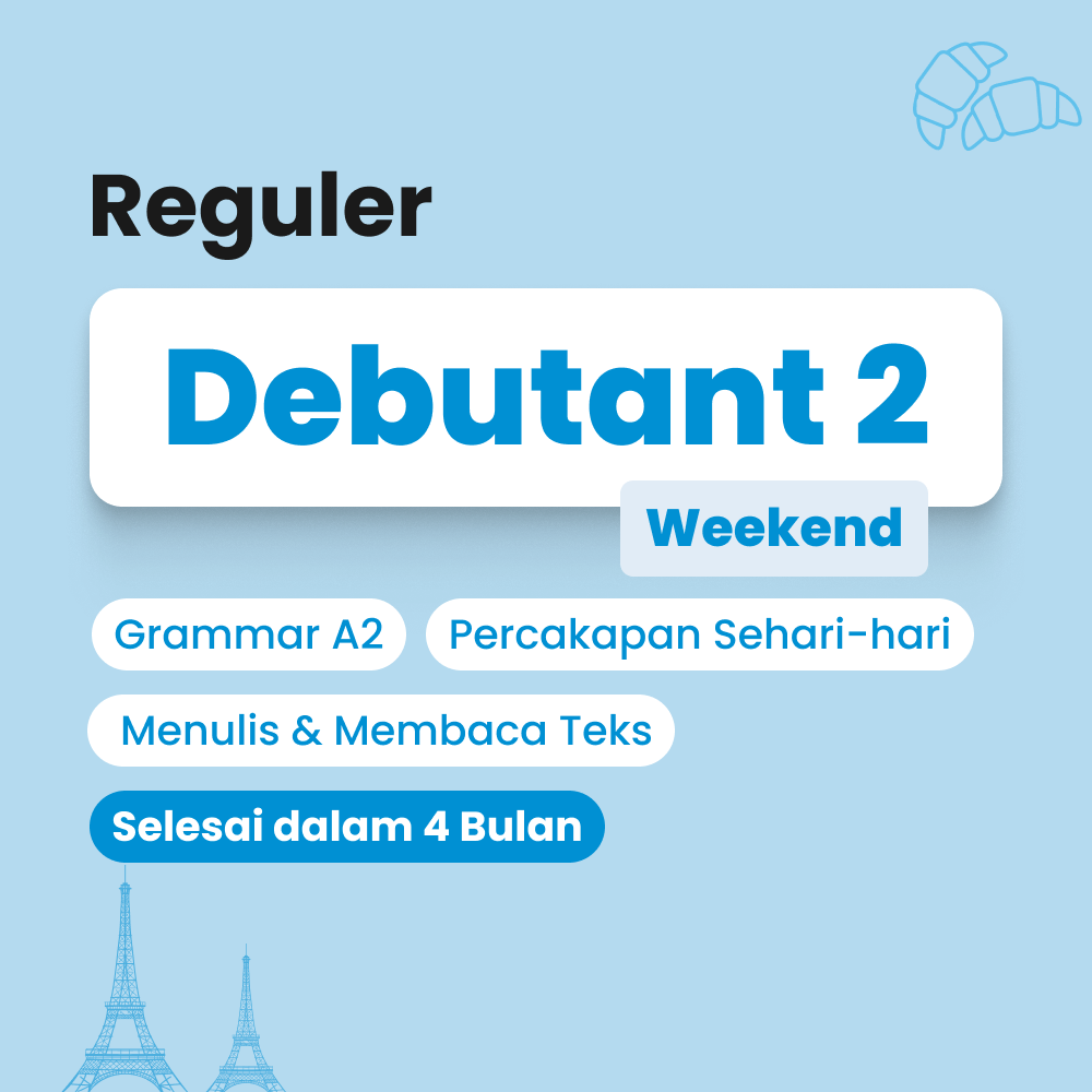 Kelas weekend bahasa prancis untuk pemula lanjutan aby Cetta French
