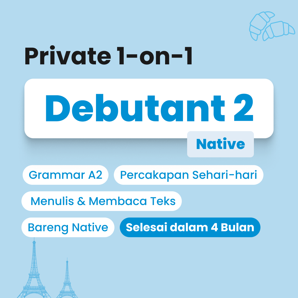 Kelas bahasa prancis bersama native untuk pemula lanjutan aby Cetta French