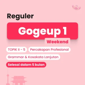 Kelas Bahasa Korea level lanjutan untuk persiapan TOPIK II - 5 by Cetta Korean