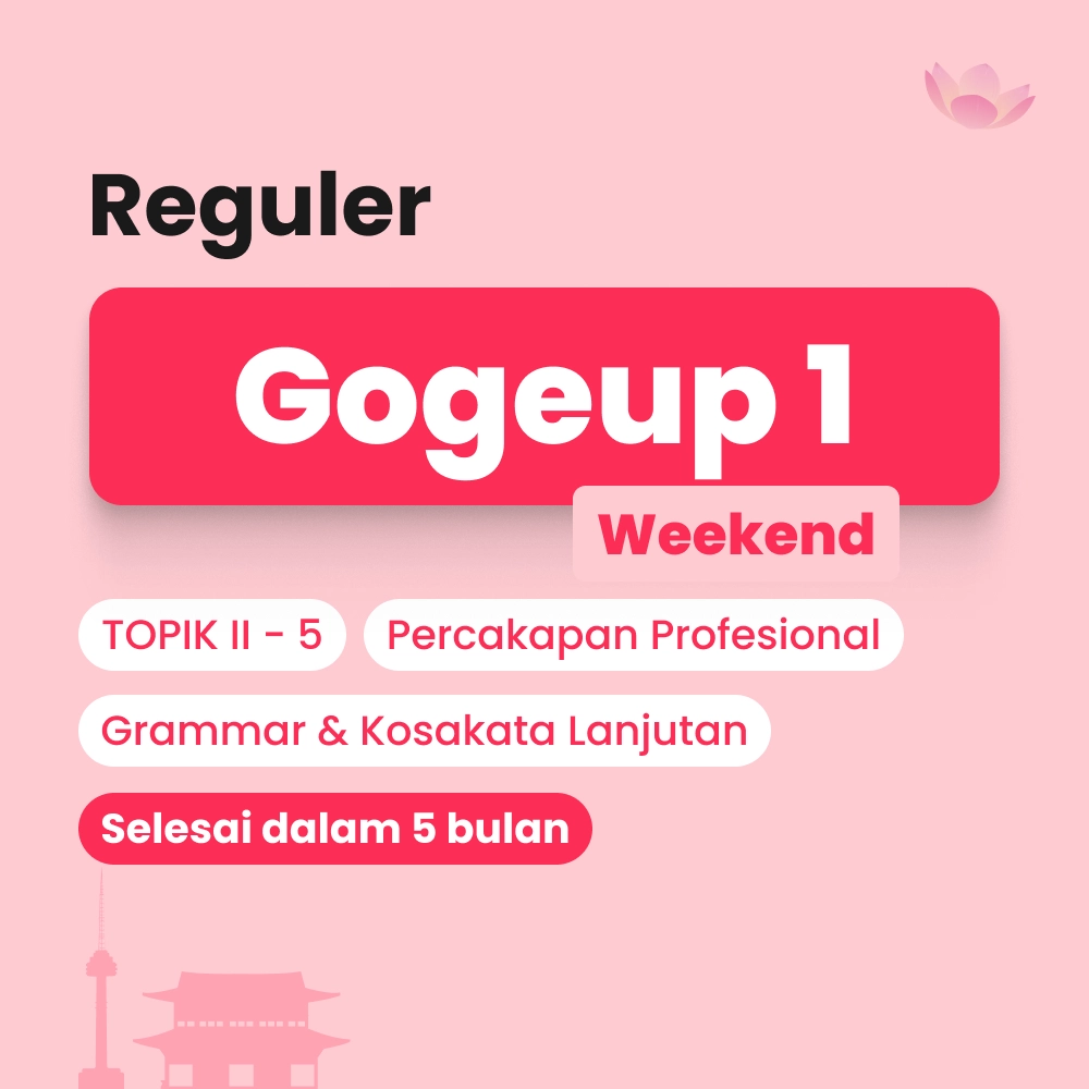 Kelas Bahasa Korea level lanjutan untuk persiapan TOPIK II - 5 by Cetta Korean