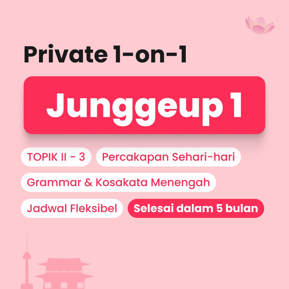 Kelas persiapan TOPIK II - 3 Bahasa Korea by Cetta Korean