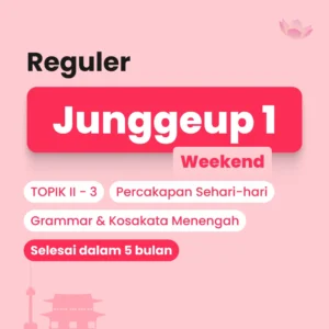 Kelas persiapan TOPIK II - 3 Bahasa Korea by Cetta Korean