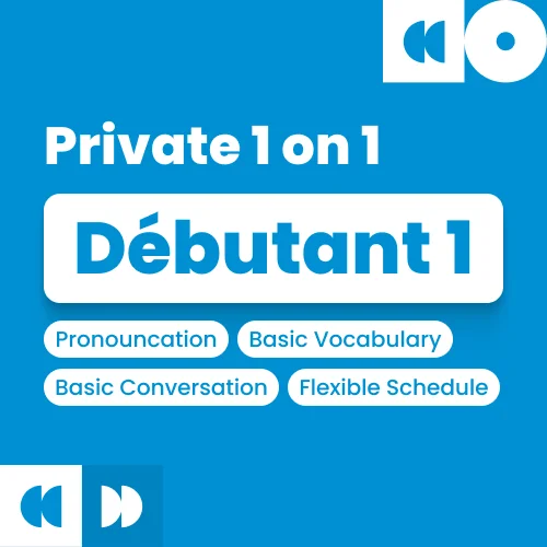 Private 1 on 1 Débutant 1