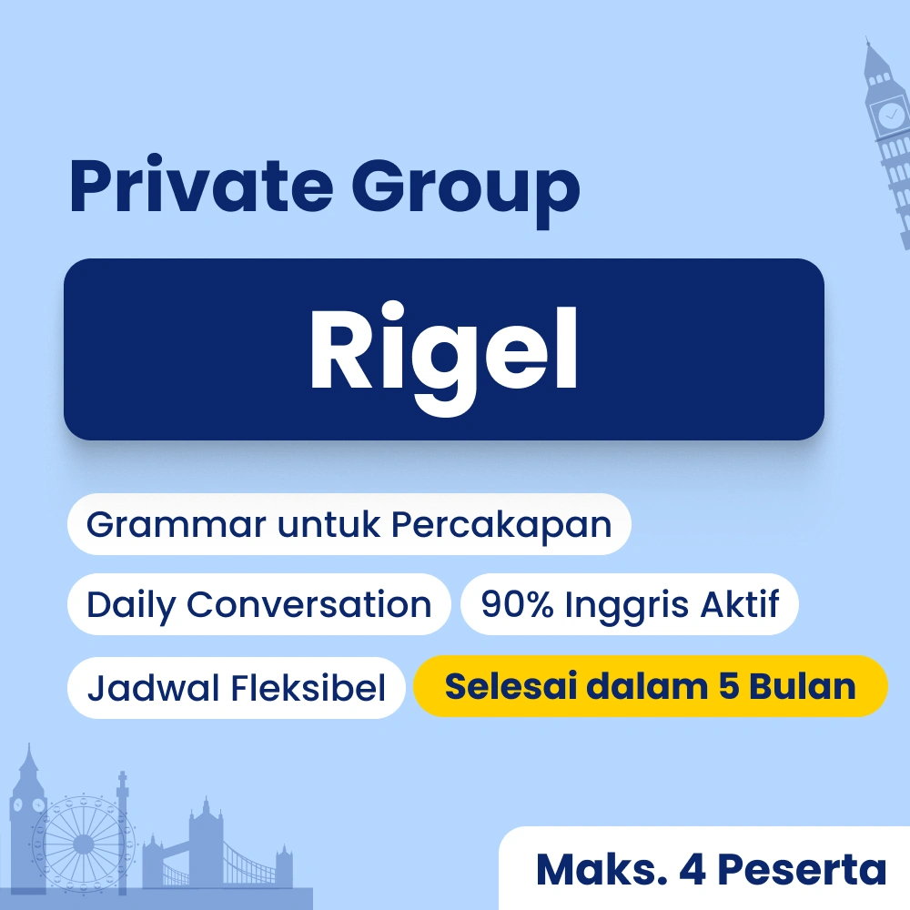 Kelas percakapan bahasa Inggris pre-intermediate by Cetta English