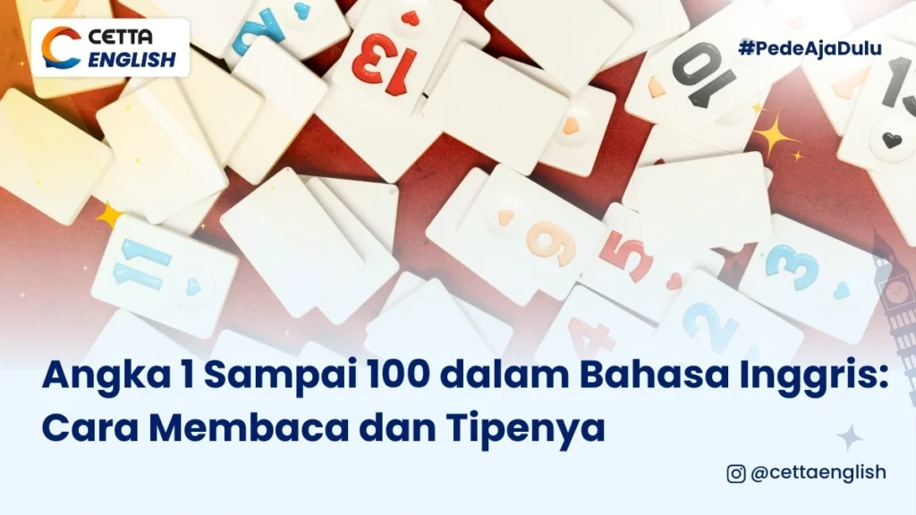 angka 1 sampai 100 dalam bahasa inggris