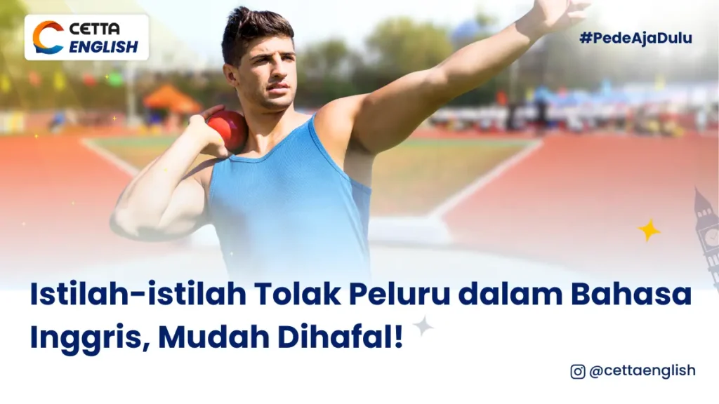 seorang pria sedang melakukan olahraga tolak peluru dan siap melempar