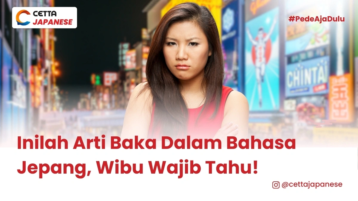 seorang wanita ekspresi menggerutu dengan latar belakang destinasi wisata populer di jepang yaitu dontobori, osaka