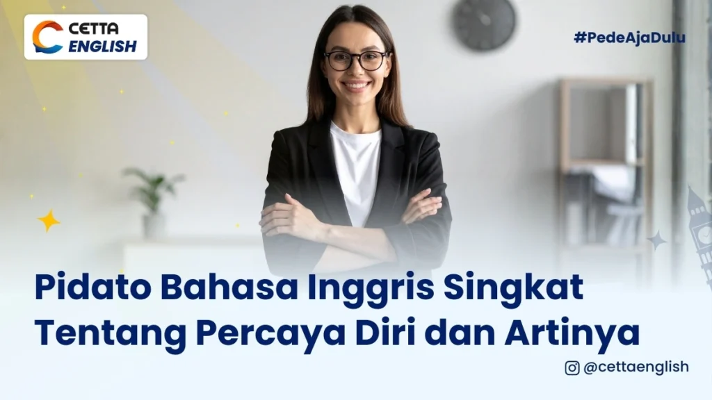 Seorang wanita berpose dengan tangan melipat karena percaya diri