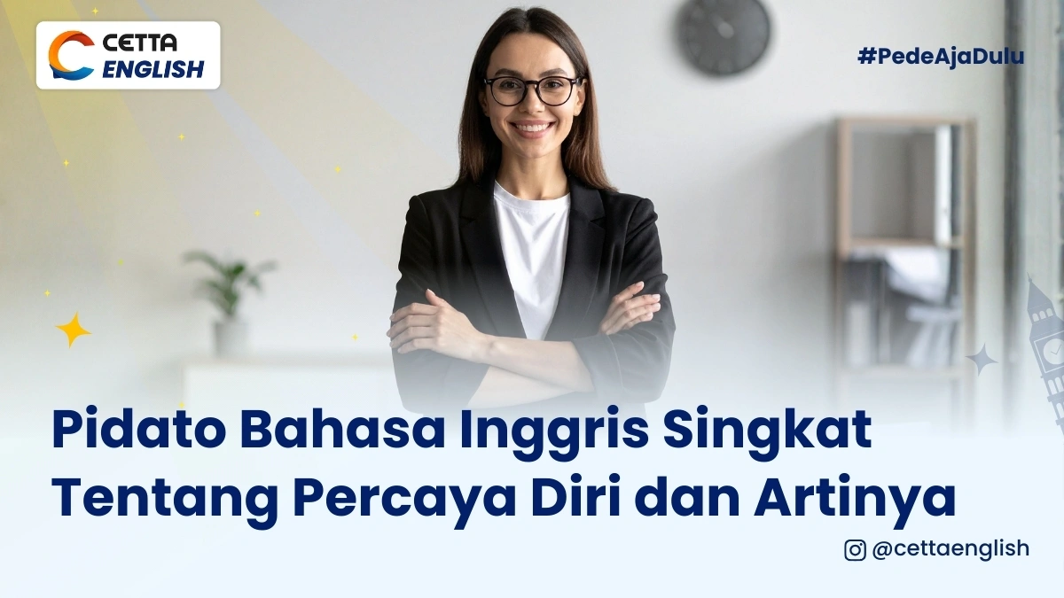 Seorang wanita berpose dengan tangan melipat karena percaya diri