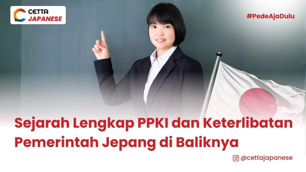 Seorang guru berdiri di depan papan tulis mengajar sejarah PPKI