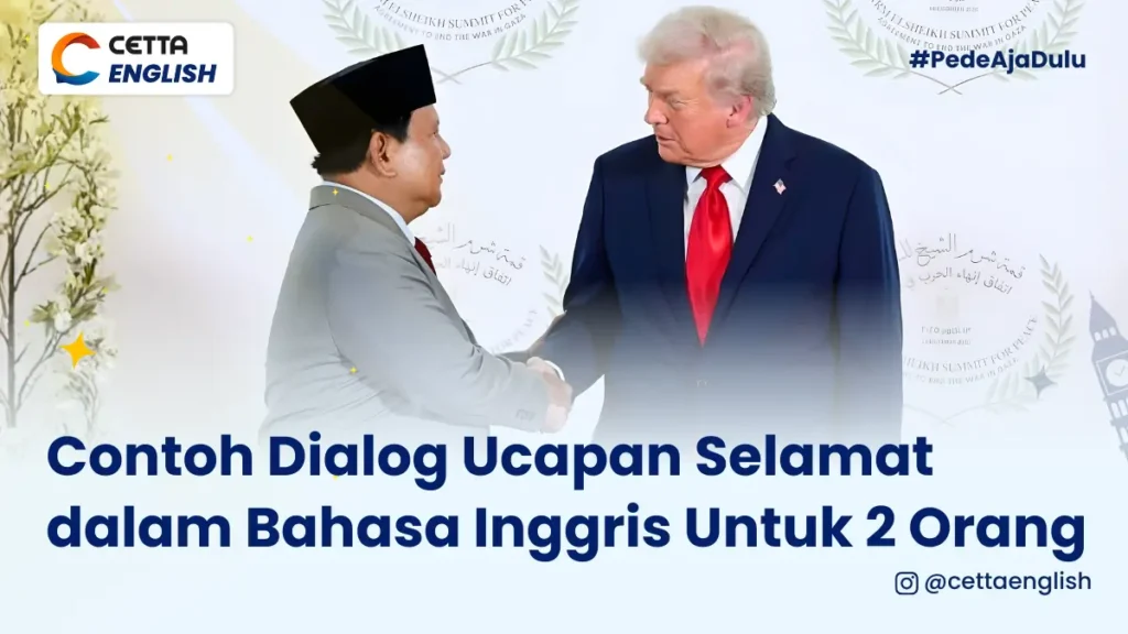 Presiden Indonesia Prabowo Subianto sedang bersalaman dengan Presiden USA Donald Trump