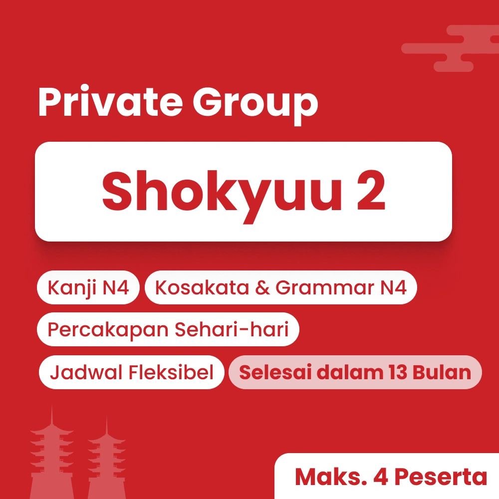 Kelas bahasa jepang tingkat dasar lanjutan by Cetta Japanese