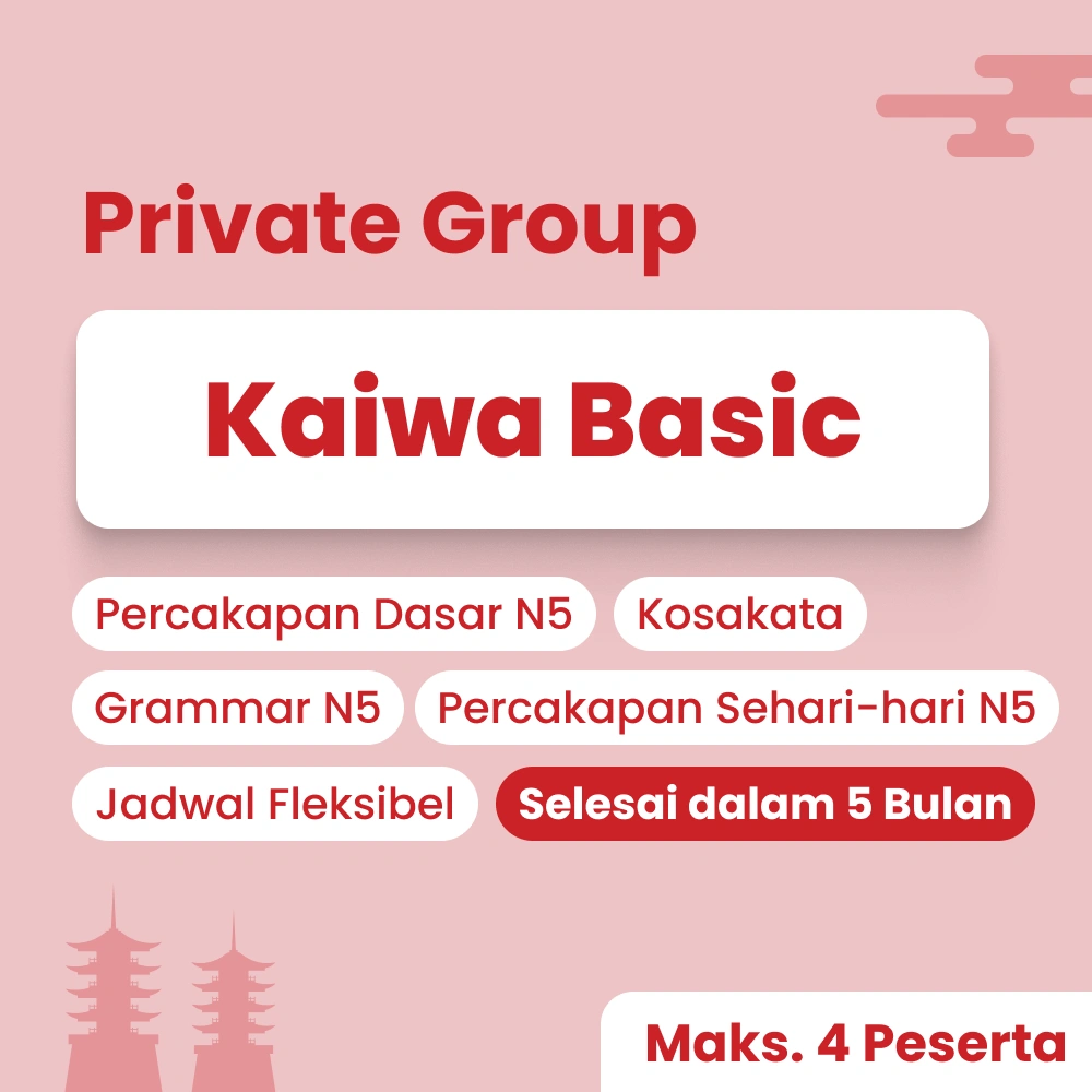 Kelas Percakapan Bahasa Jepang dari Cetta Japanese