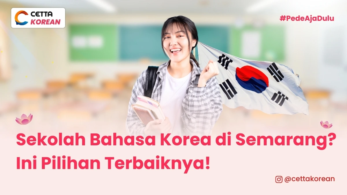 ilustrasi seorang siswi yang sekolah bahasa Korea di Semarang