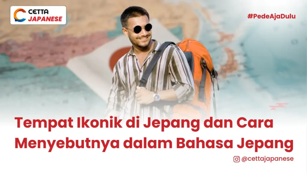 seorang lelaki mengenakan tas travel dan kacamata hitam