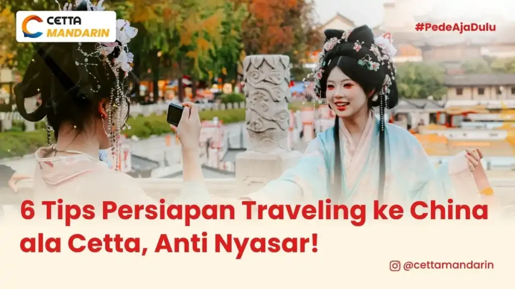 ilustrasi seseorang yang menerapkan tips persiapan traveling ke China