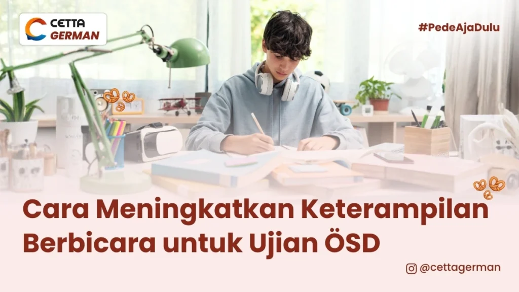 ilustrasi orang yang tengah belajar untuk meningkatkan kemampuan berbicara untuk ujian OSD