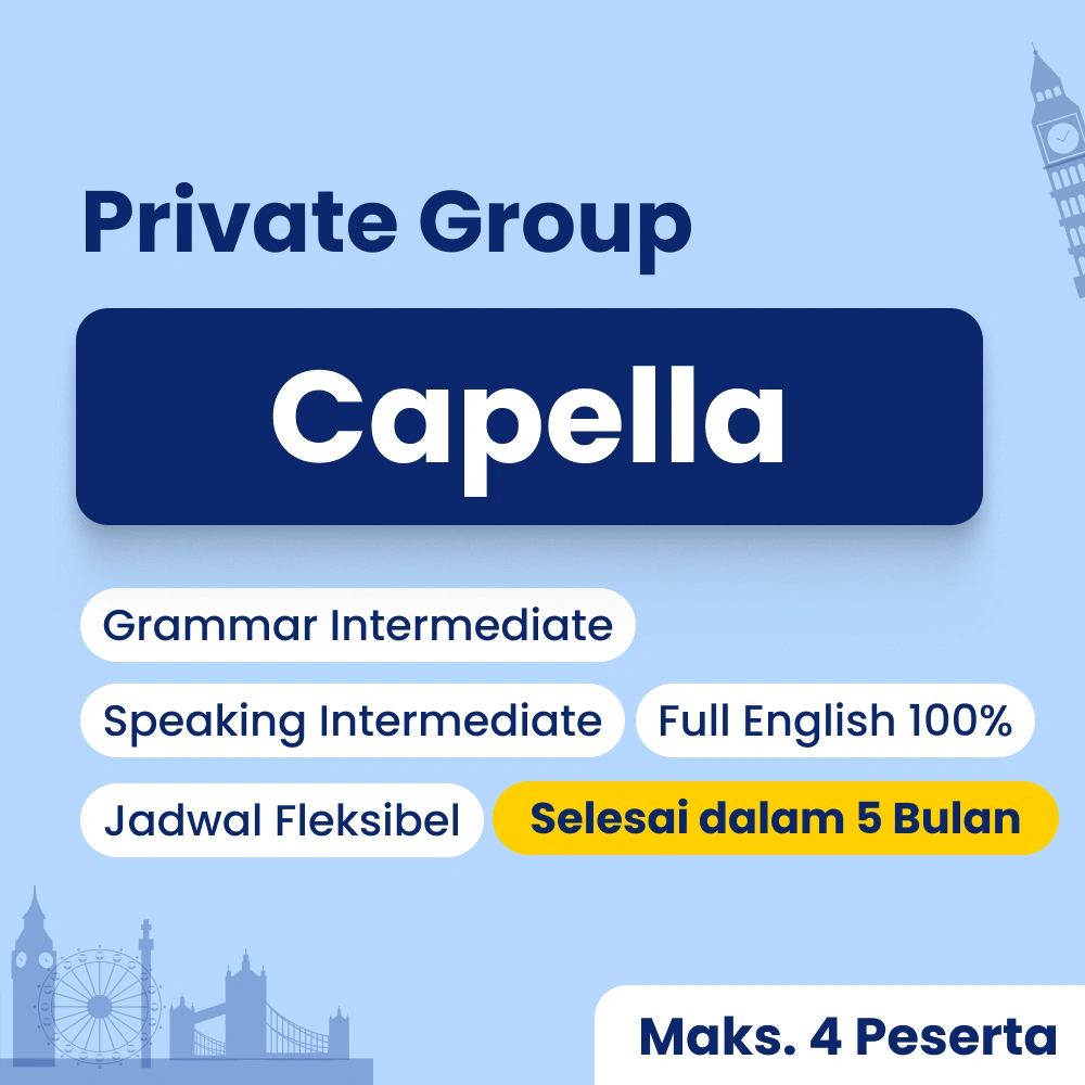 Kelas intermediate bahasa Inggris by Cetta English