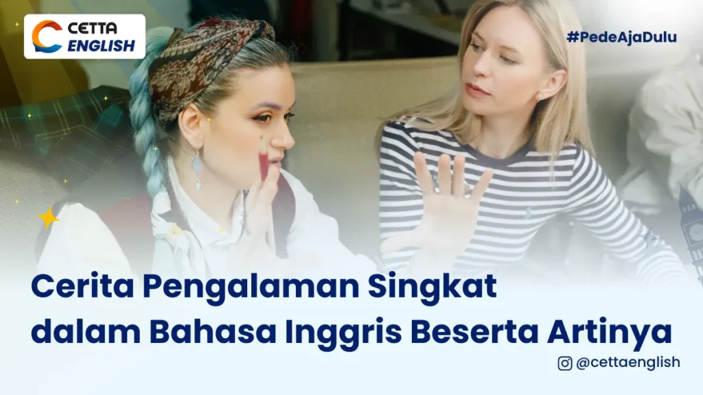 dua orang perempuan yang sedang mengobrol