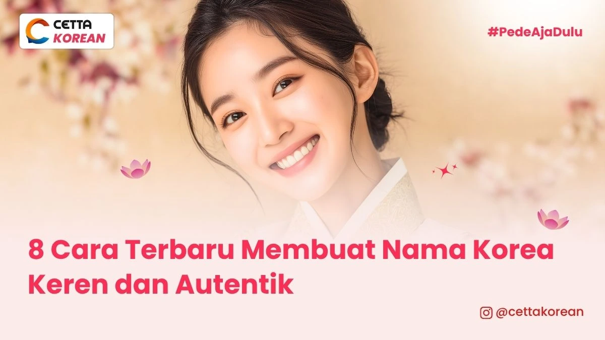seorang wanita asal korea tersenyum memiliki nama korea yang keren dan autentik