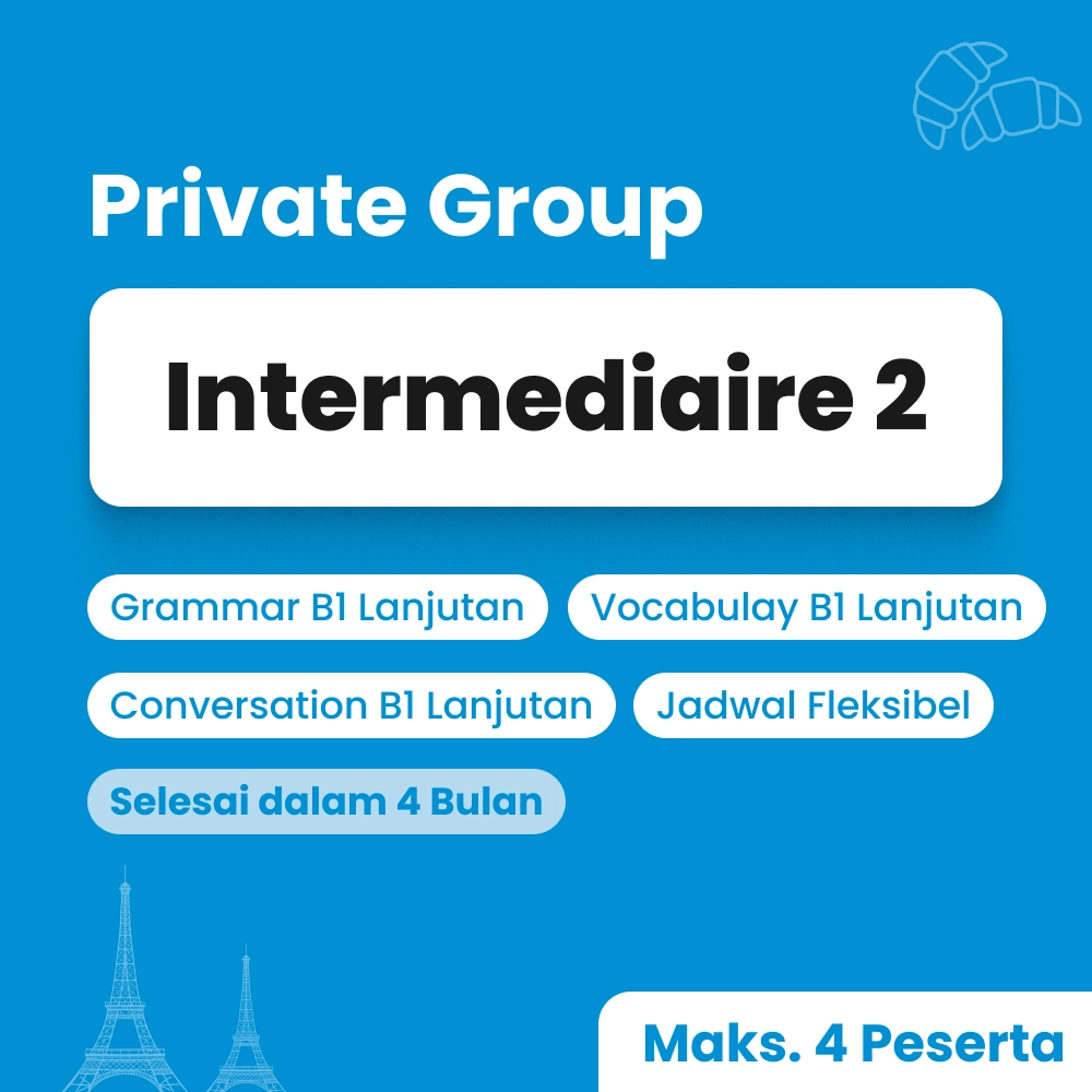 Kelas bahasa prancis untuk level menengah lanjutan by Cetta french