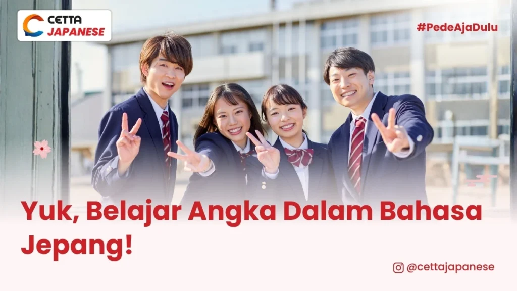 ilustrasi siswa jepang yang telah mempelajari angka dalam bahasa jepang
