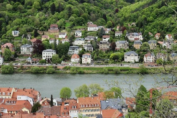 photo suasana kota danau Heidelberg, baden-württemberg, Deutschland.