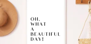 gambar tulisan oh, what a beautiful day