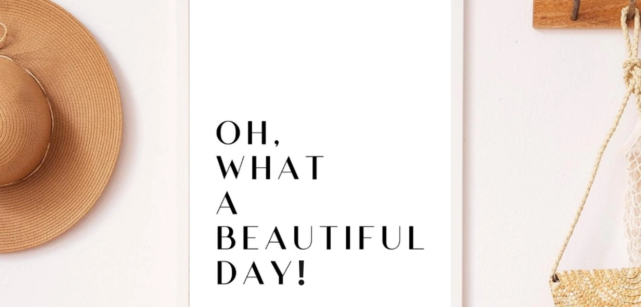 gambar tulisan oh, what a beautiful day