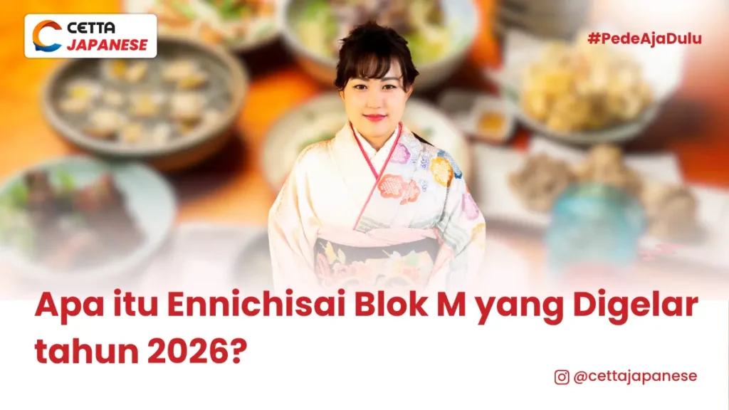 seorang perempuan mengenakan pakian tradisional Jepang