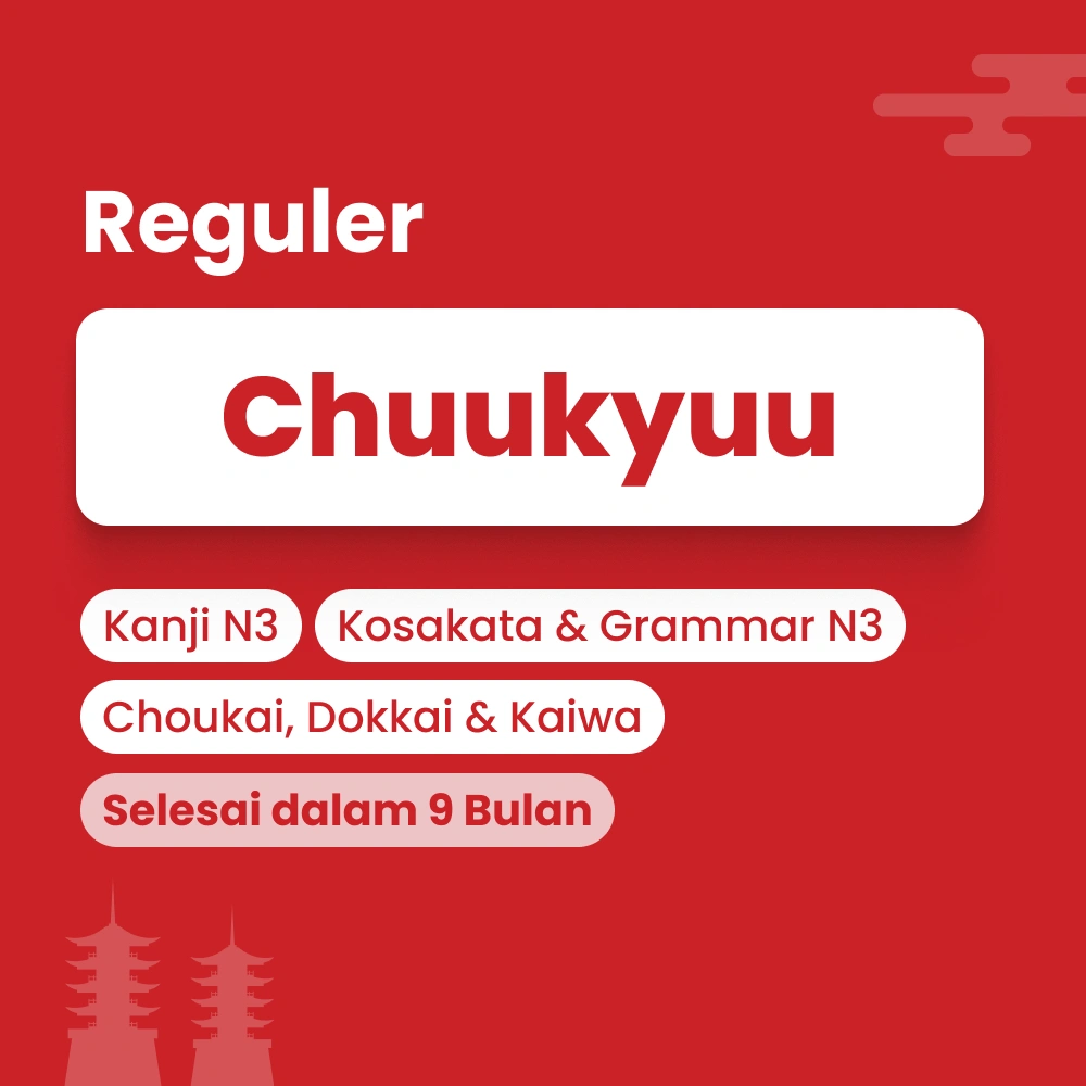 Kelas lanjutan bahasa jepang N3 by Cetta Japanese