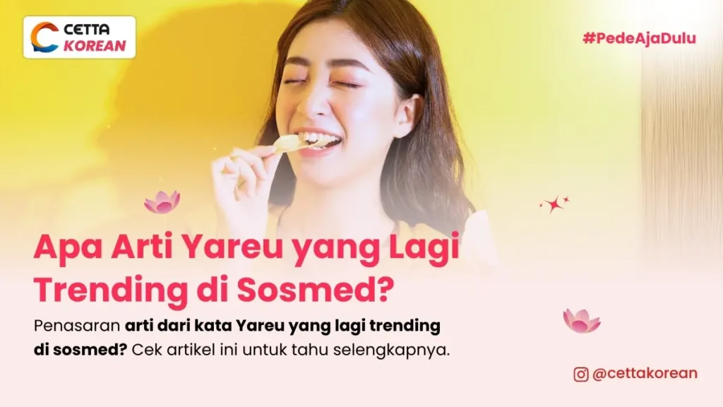 gambar seorang perempuan sedang menikmati snack, Yareu!