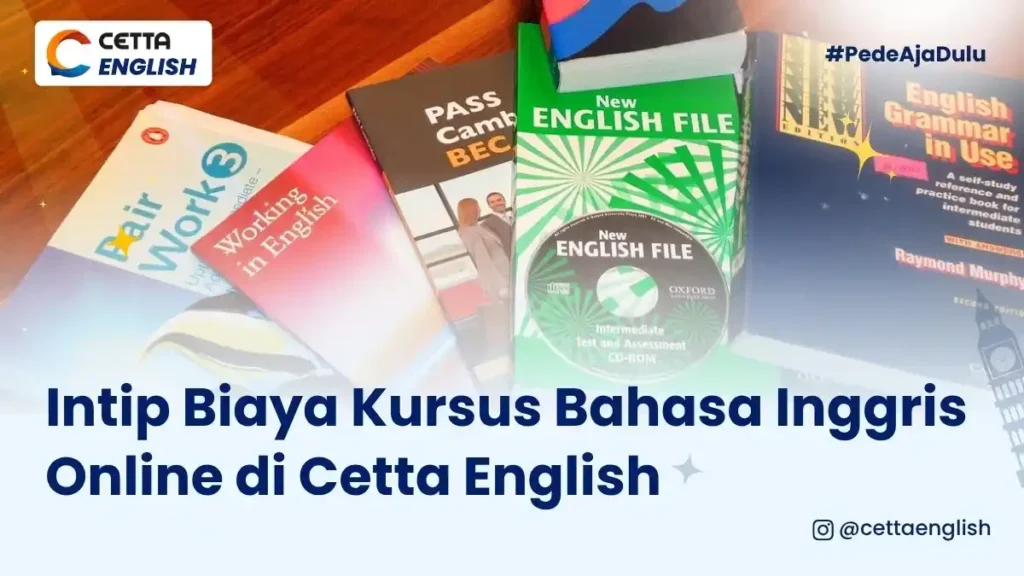ilustrasi alat belajar sebelum ikut kursus bahasa Inggris online