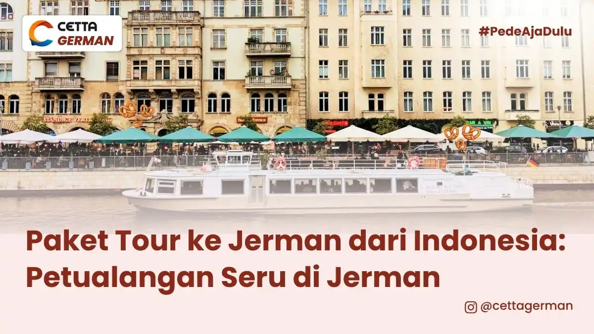 ilustrasi tour ke Jerman dengan kapal