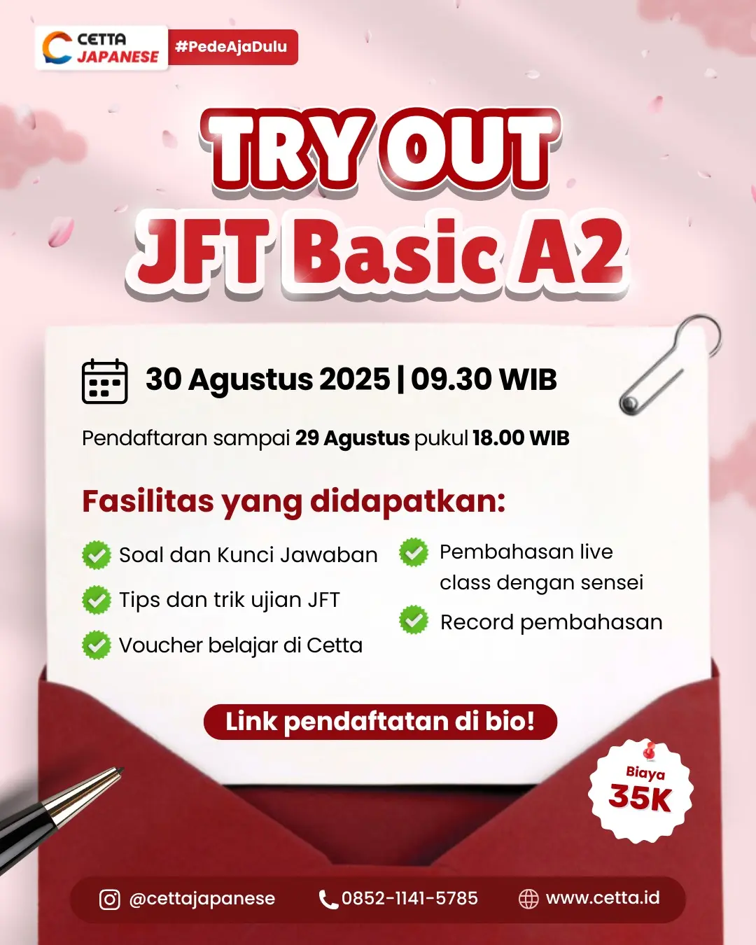 Informasi event try out JFT