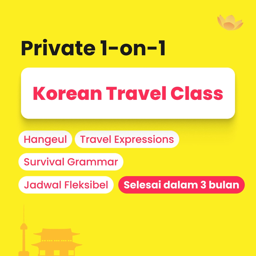 Kelas Bahasa Korea untuk traveling by Cetta Korean