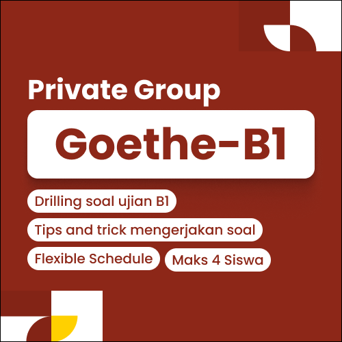 Kelas persiapan goethe zertifikat B1