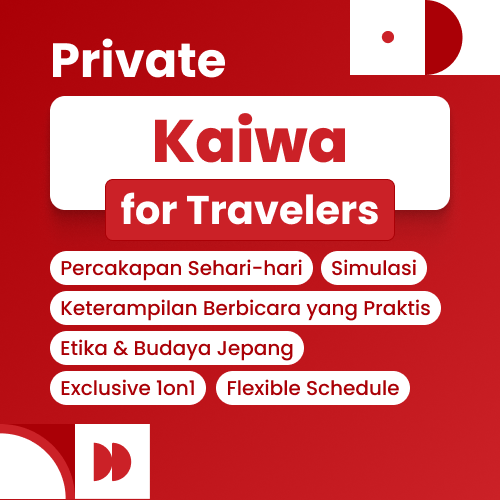 kelas percakapan bahasa jepang untuk traveler