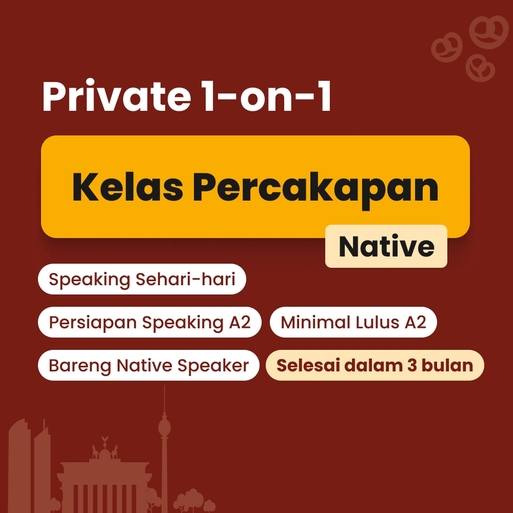 Kelas percakapan bahasa Jerman denga native by Cetta German
