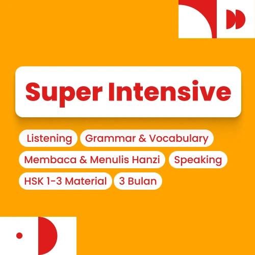 Kursus mandarin HSK 1 - 3 intensif