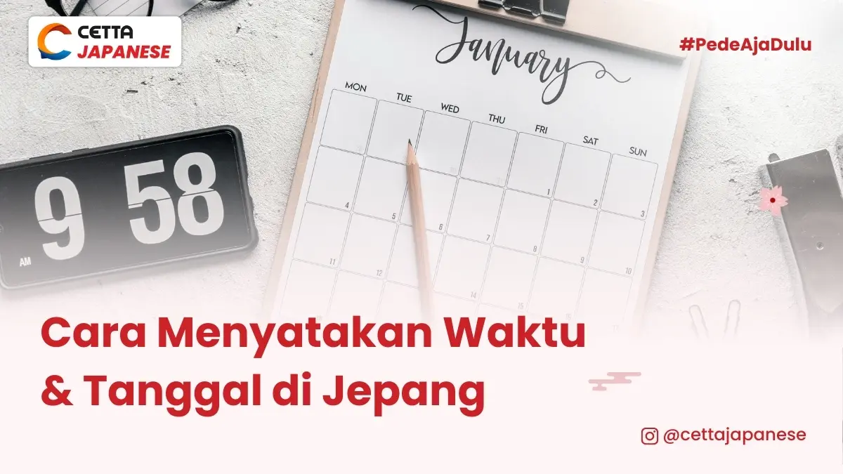 waktu dan tanggal dalam bahasa jepang