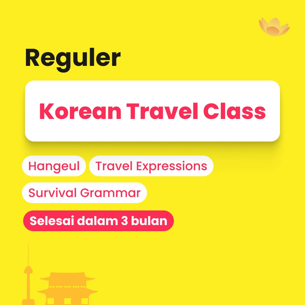 Kelas Bahasa Korea untuk traveling by Cetta Korean