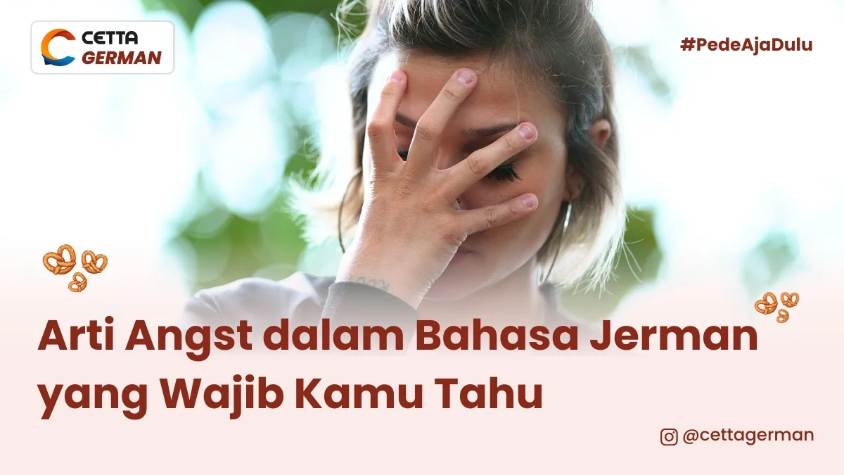perempuan menunjukkan ekspresi "Angst" dalam bahasa jerman