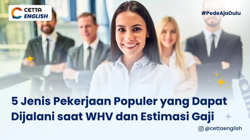jenis pekerjaan yang populer untuk WHV