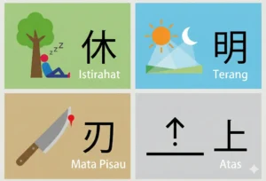 Gambar ideogram Hanzi Mandarin