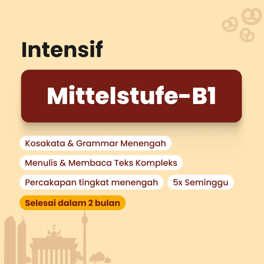 Kelas intensif bahasa jerman level menengah by Cetta German